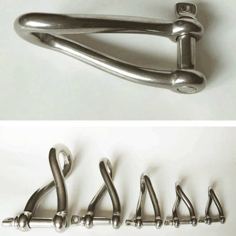 Поворотная Скоба HQ 5 шт. с винтовым штифтом витая из нержавеющей стали марки AISI 316