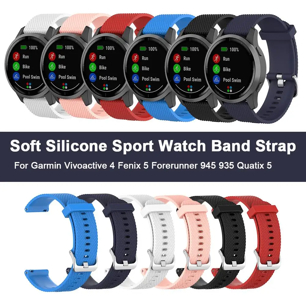 Высокое качество Garmin Vivoactive 4 Fenix 5 Forerunner 945 935 Quatix gps умный Браслет Мягкие