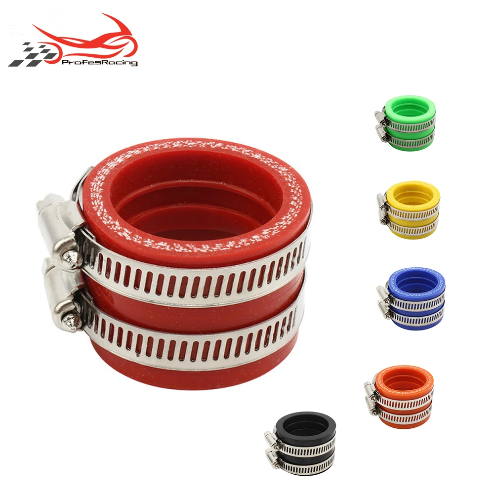 

6 Colors 40mm Motorcycle Carburetor Rubber Adapter Inlet Intake Pipe For MIKUNI KEIHIN OKO KOSO PWK Carburetor accessory