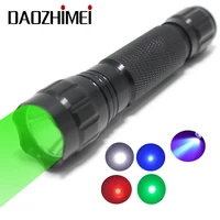 1000 lumen hunting led flashlight 501b green red white blue uv light led tactical flashlight