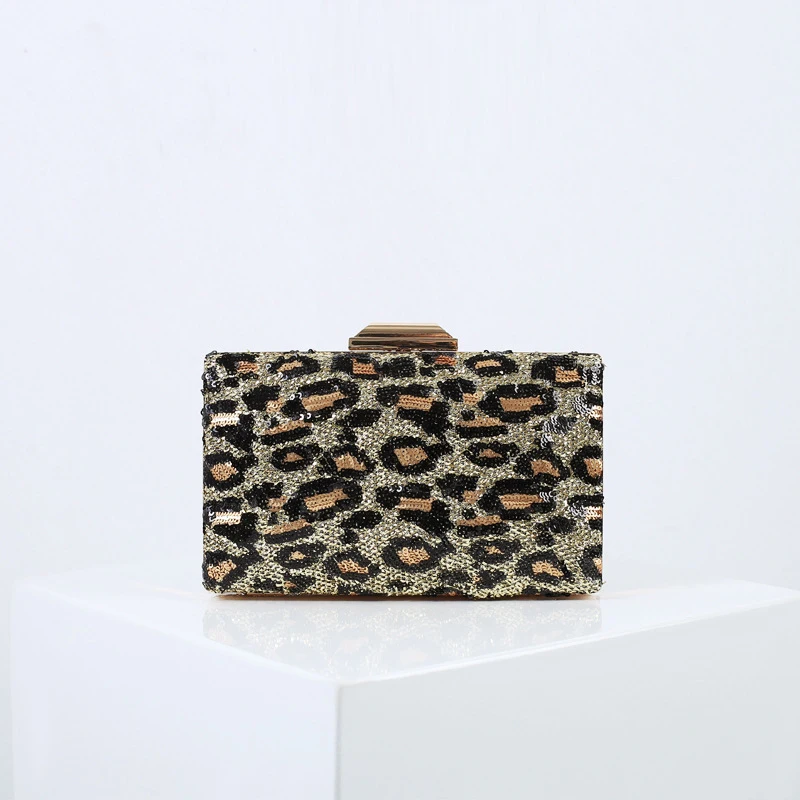 Sequined Green Color Women Evening Bags Party Wedding Chain Shoulder Handbags Luxury Golden Clutch Purse