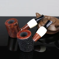 multi choice briar wood pipe 9mm filter handmade smoking pipe briar tobacco pipe flat bottom briar pipe smoke tool