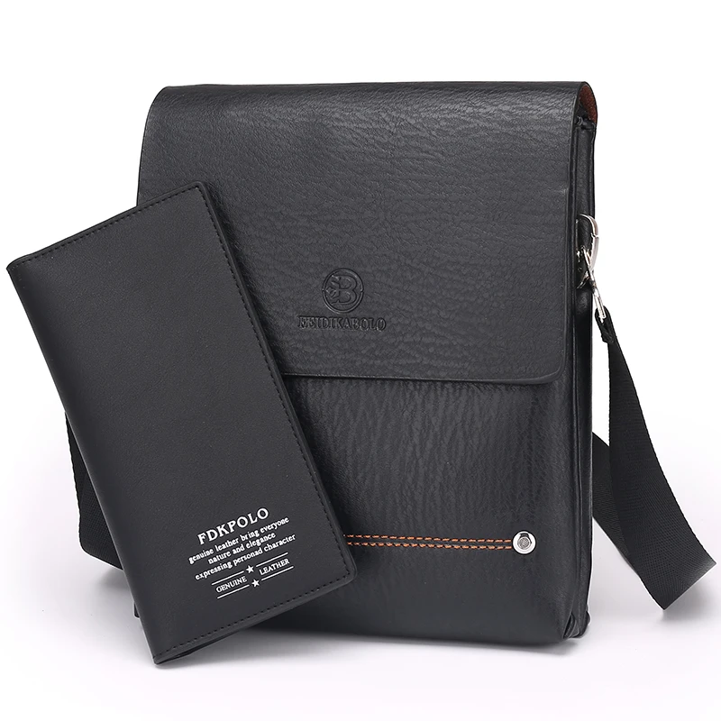 Новые модные мужские сумки через плечо кожаная мужская сумка с двойной молнией