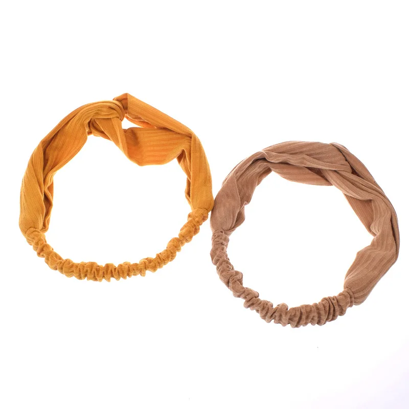 

1PCS Knitted Cross Hair Holder Hairbands Fleece Bow Animal Ears Headband For Women Girls Turban Fashion Hair Accessories