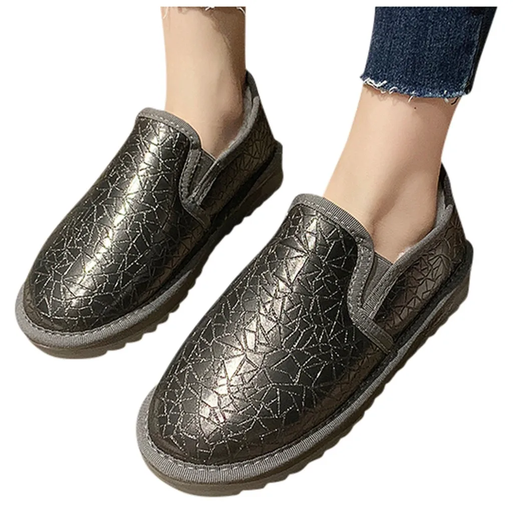 Бархатные ботинки Женские Короткие хлопковые Теплые плюшевые пинетки Сезон