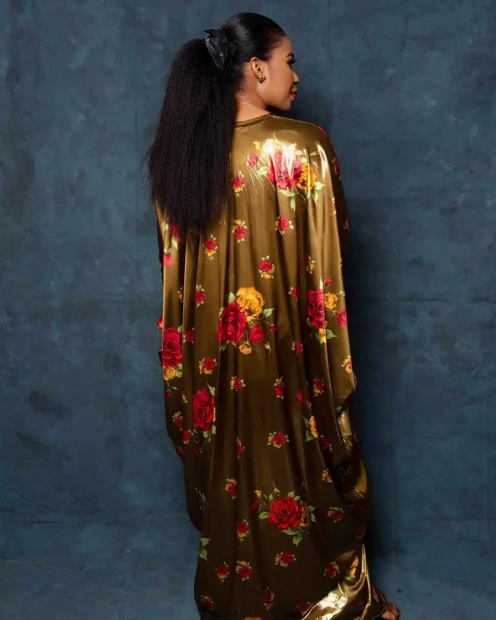 

Africa Fashion Blogger Recommend Popular printed Silk Kaftan Maxi dresses Loose Summer Beach Bohemian kaftan long dress for lady