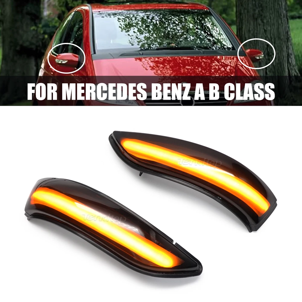 

Scroll Dynamic Blinkers Turn Signal Lamp Side Mirror Lighting Led Car Bulb Facelift For Mercedes Benz A B Class W169 W245 04-08