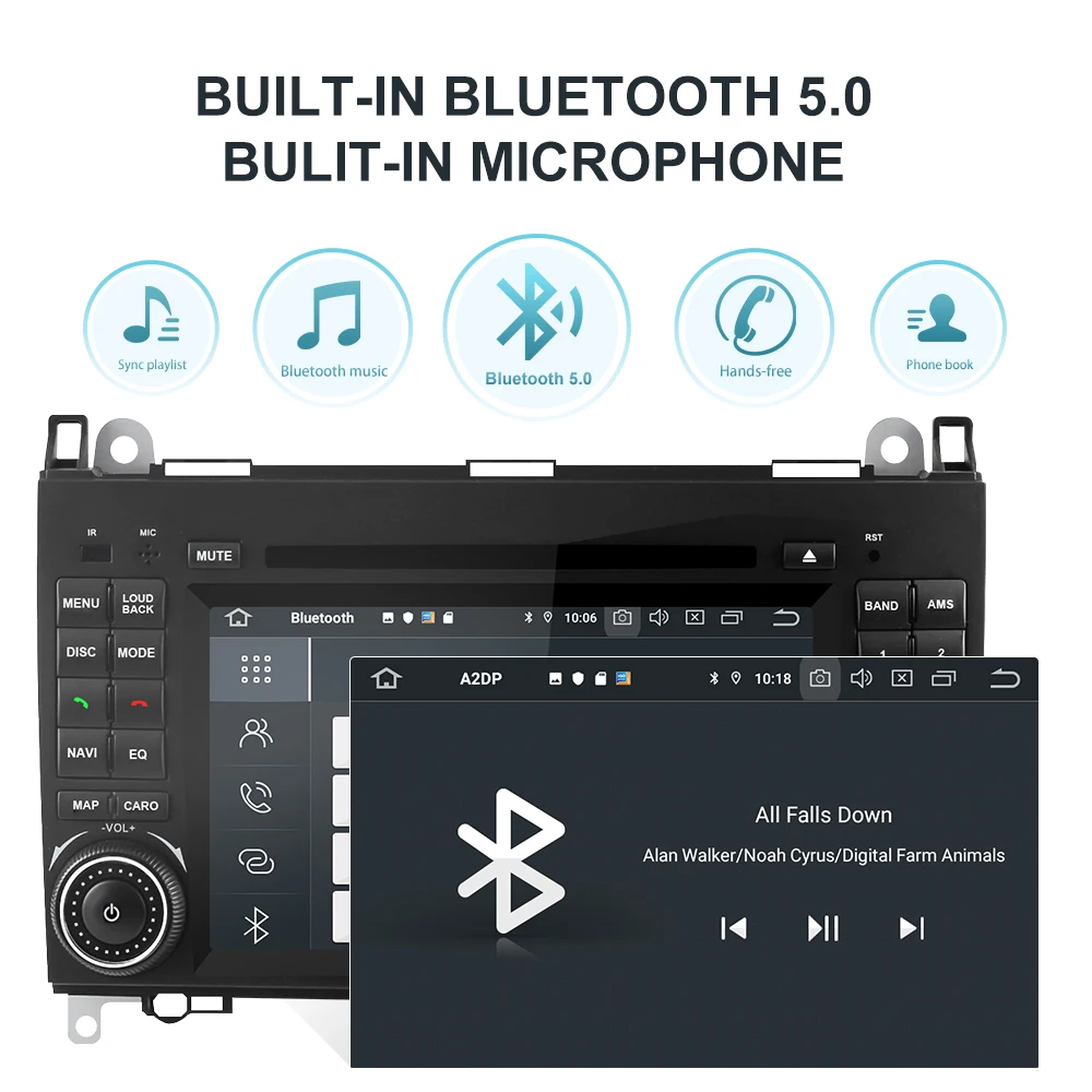 Isudar PX6 2 Din Android авто радио для Mercedes/Benz/Sprinter/B200/B class/W245/B170/W169 Автомобильная