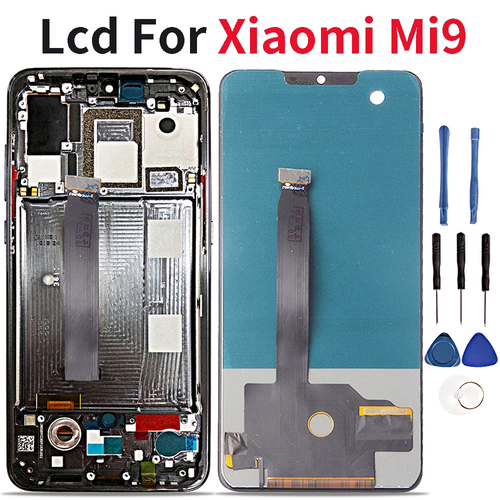 6,3" lcd для Xiaomi mi 9 mi 9 lcd дисплей кодирующий преобразователь сенсорного экрана в сборе для Xiao mi 9 lcd запасная часть