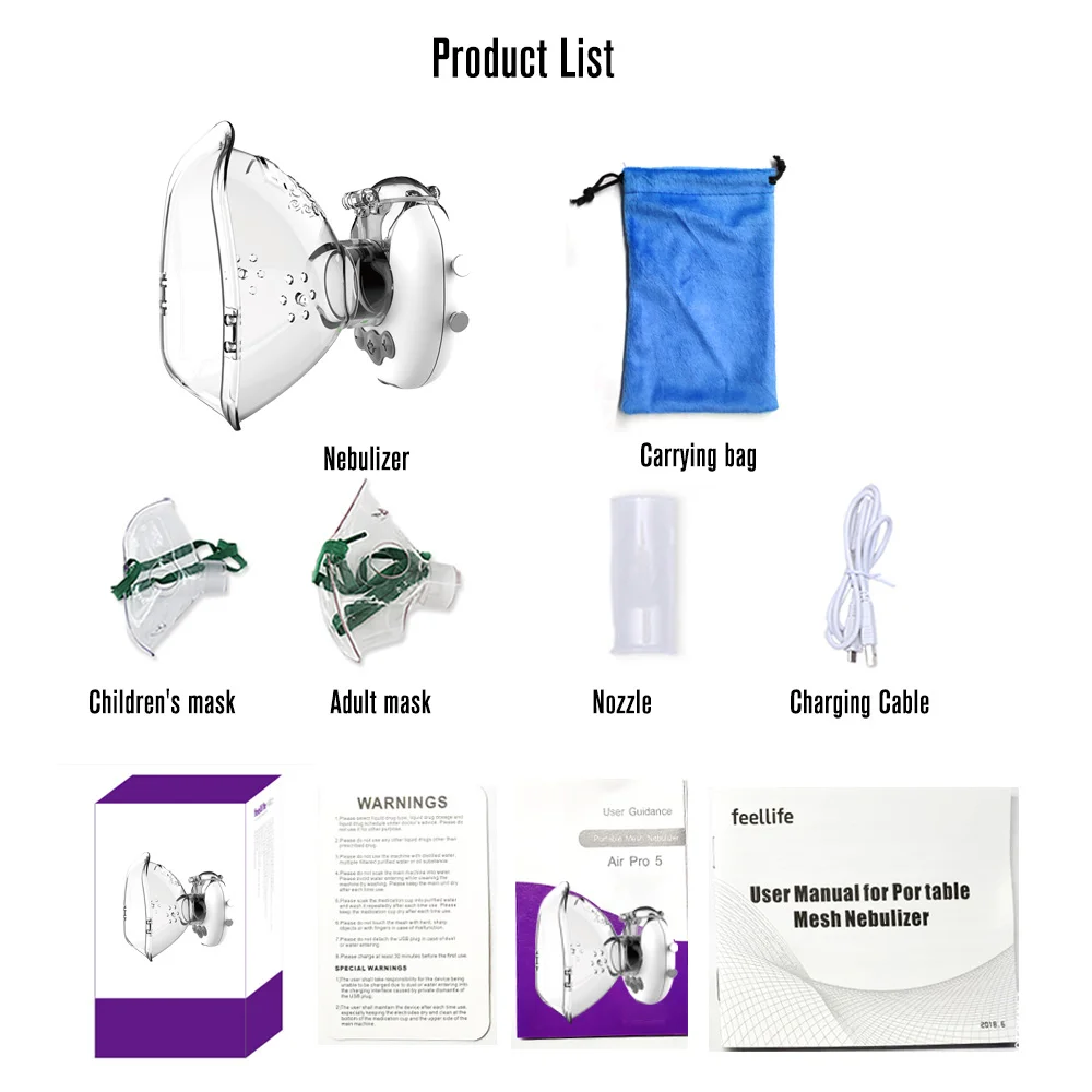 Портативный Медицинский небулайзер Yonker мини распылитель для лечения астмы