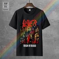 slayer reign in blood album cover image mens black t shirt new official merch