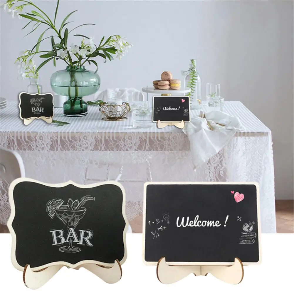 10 шт./компл. маленький деревянный мелок доска свадьба кухня ресторан письмо