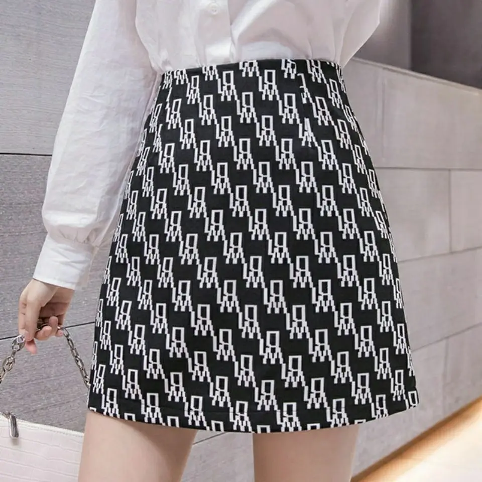 

Anti fading spring summer letter print skirt for women 2021