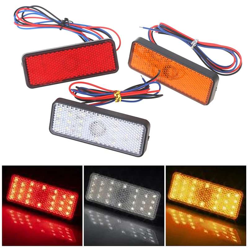 

24LED Motorcycle LED Brake Light Rear Light Brake LED Reflector 12V Tail Light Easy install, durable