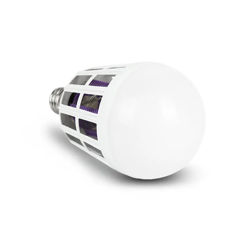 Светодиодный УФ светильник для уничтожения комаров 2 в 1 220 В E27 15 Вт|Лампа от