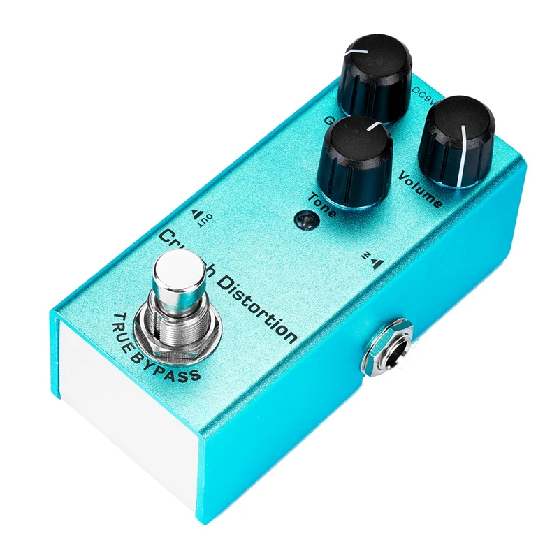 Педаль для гитарных эффектов Crunch distration с усилением/уровнем/регулятором тона