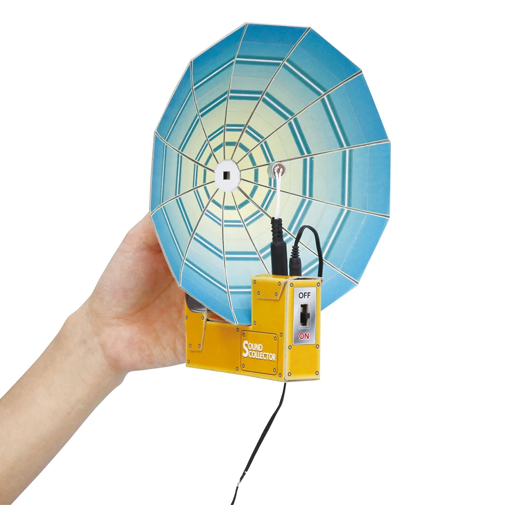 

DIY Sound Collector Science Experiment Learning Classroom Projects Toy Tool