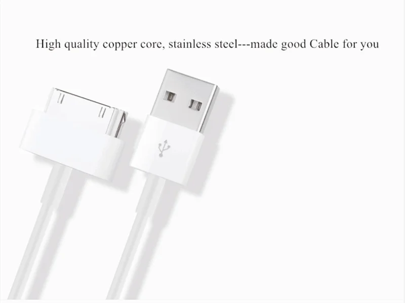 USB кабель для iPhone 4 s 4S 3g S 3g iPad 1 2 3 iPod Nano itouch 30 Pin Быстрая зарядка USB кабель зарядное устройство шнур синхронизации данных 20 шт./лот