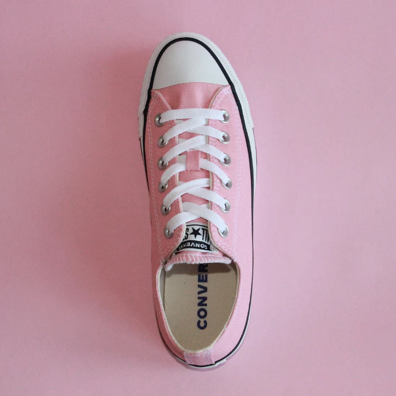 Кеды CONVERSE Chuck Taylor All Star новой коллекции 2020 года для мужчин и женщин, низкого кроя в розовом стиле для скейтбординга, артикул 164936C.