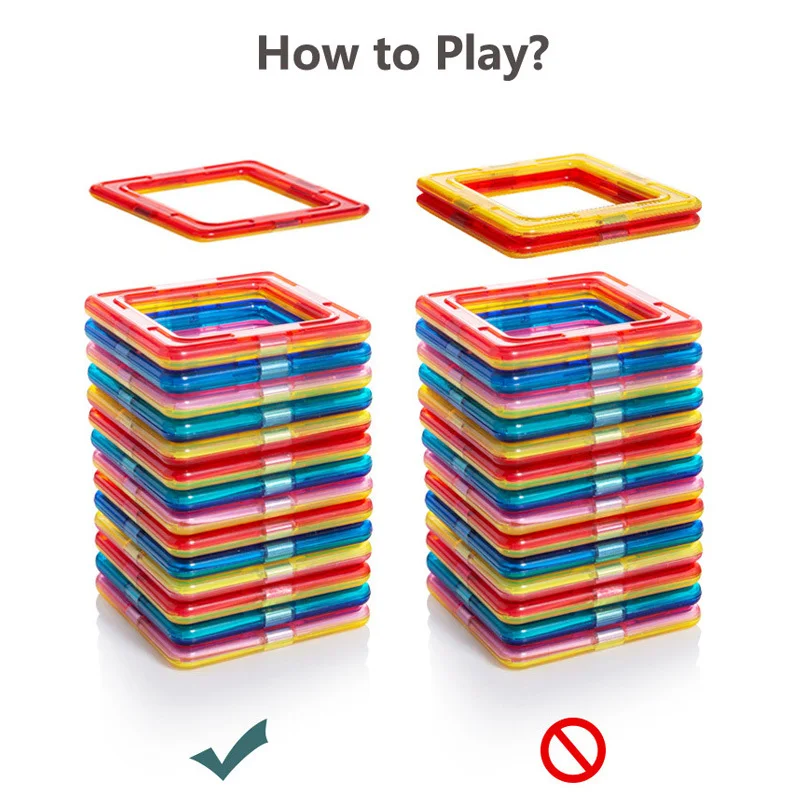 

20-168pcs Standard Size Magnetic Designer Construction Set Magnetic Building Blocks Modeling & Building Toys For Children Gift