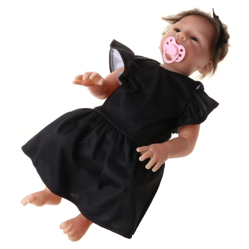 

P15C 18In Looking Lifelike Realistic Baby Silicone Newborn Care Easy Washable Toy