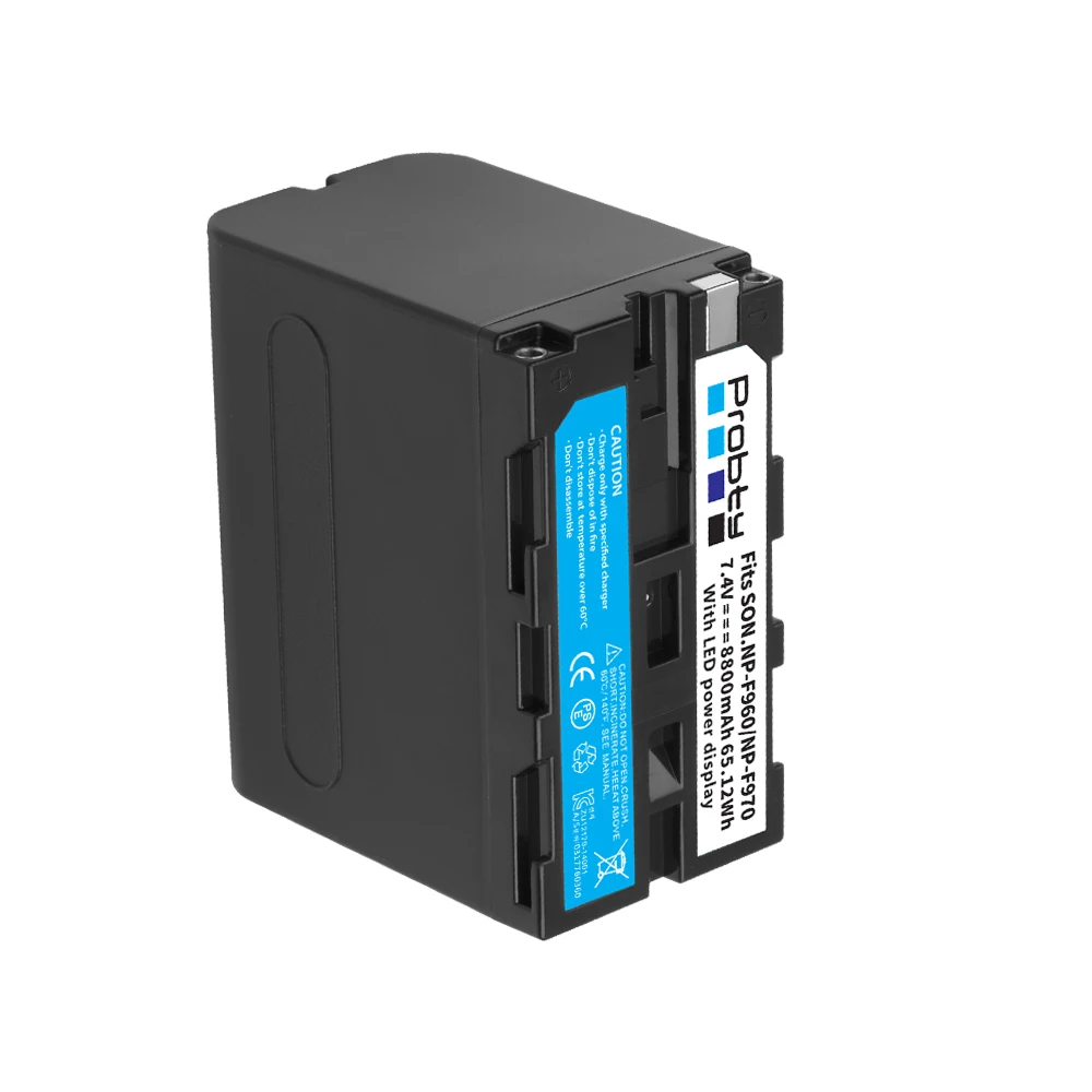 2 PCS 8800mAh NP-F970 NP F970 power display battery + LED USB dual charger suitable for SONY F930 F950 F770 F570 CCD-RV100 | Электроника