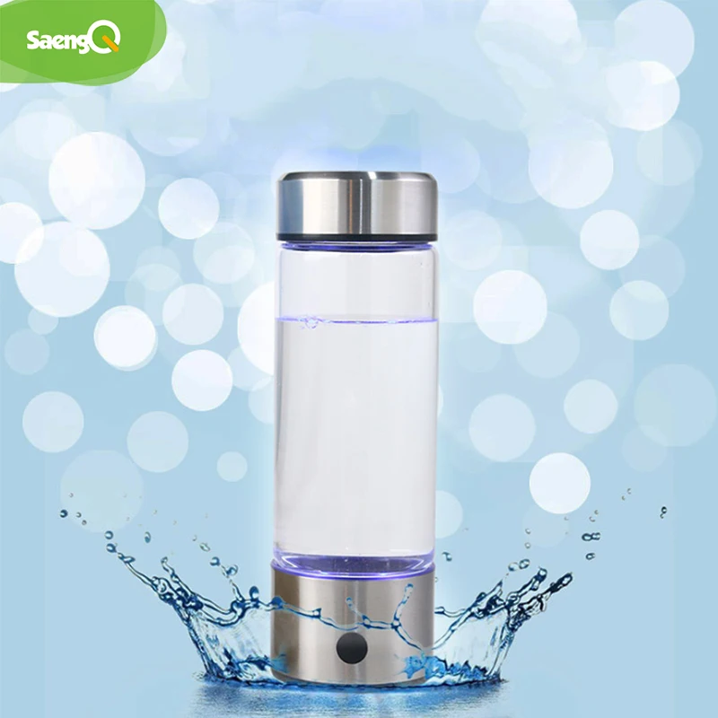 

saengQ Water Filter Titanium Quality Hydrogen-Rich Water Cup Ionizer Maker/Generator Super Antioxidants ORP Hydrogen Bottle