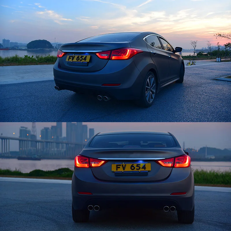 Светодиодный задний фонарь светильник для Hyundai Elantra 2012 2013 2014 2015 2016 2017 красный