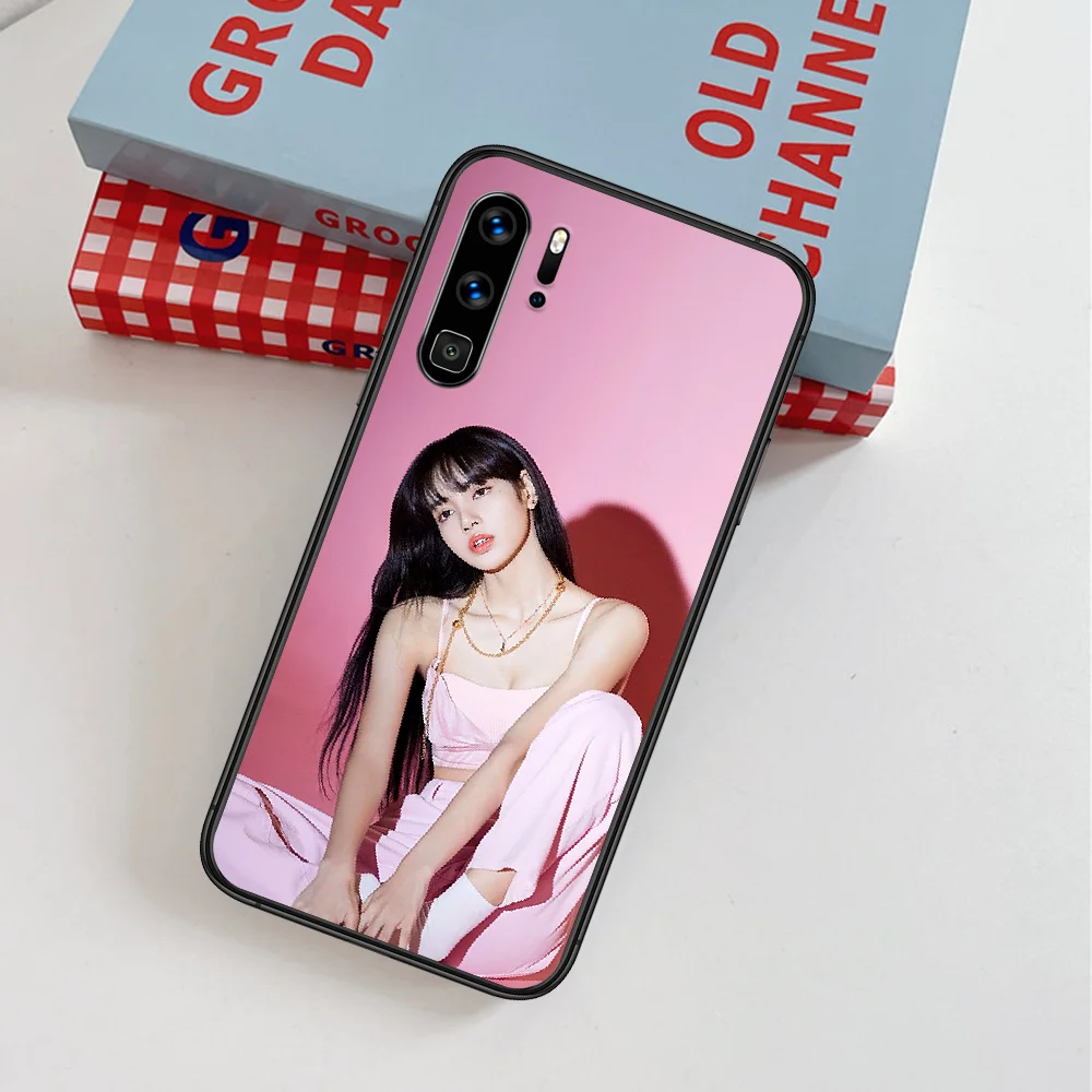 

LISA BLACKPINKS KPOP Phone Case For Huawei P Mate Smart 10 20 30 40 Lite Z 2019 Pro black Coque Tpu Bumper Fashion Cover Soft