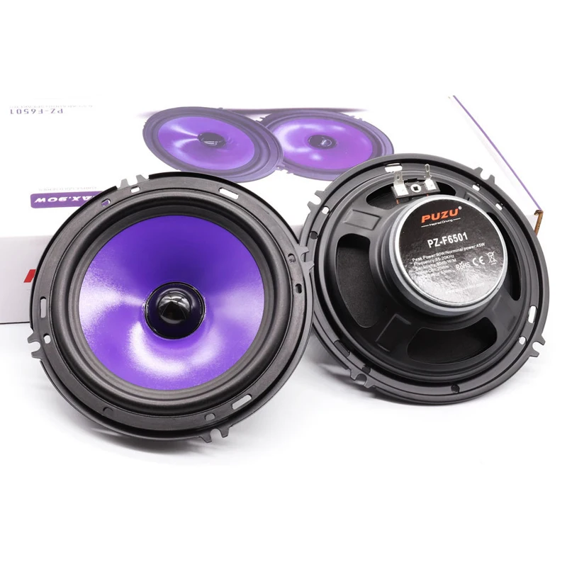 

Car audio 6.5 inch woofer 4 ohm 100W full range speaker PZ-F6501 heavy mid-bass car horn modified car speaker pair