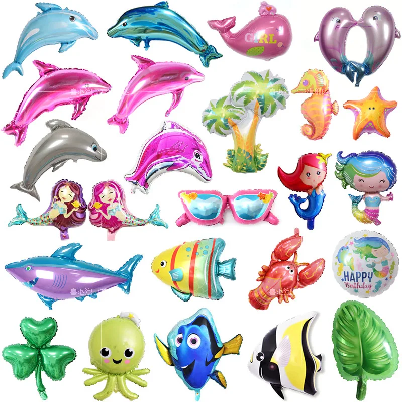 1 шт. воздушный шар для вечеринки на день рождения Кит Долли рыба Омар кокосовое