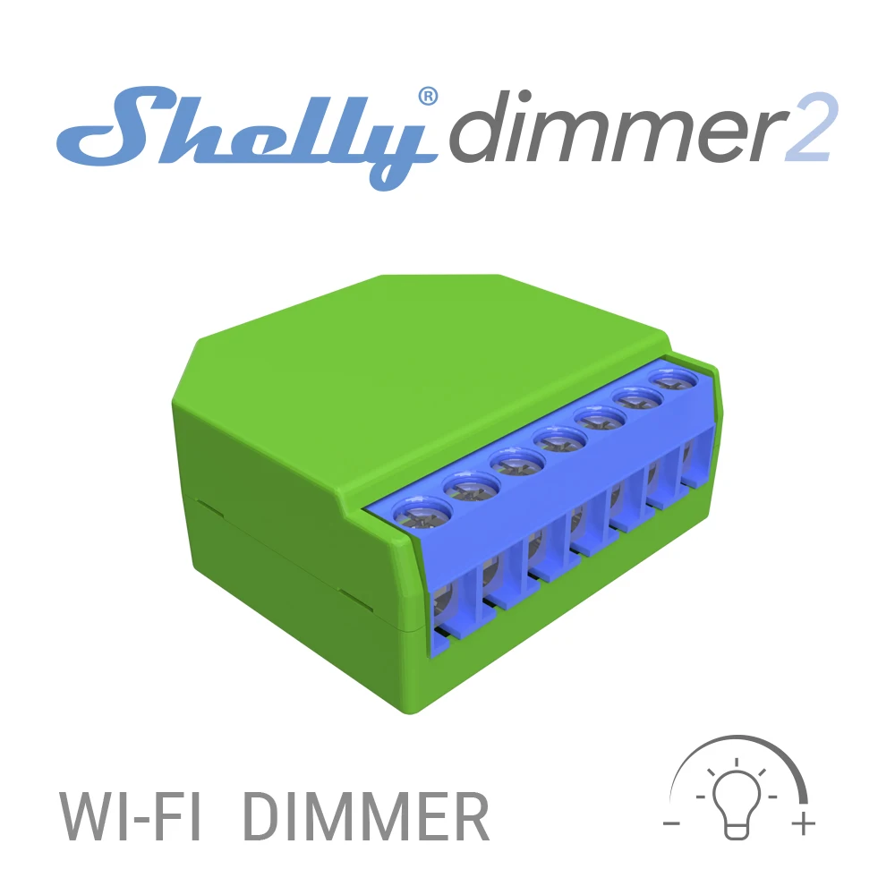 Умный переключатель Shelly Dimmer 2 с Wi-Fi мини-реле для освещения беспроводной