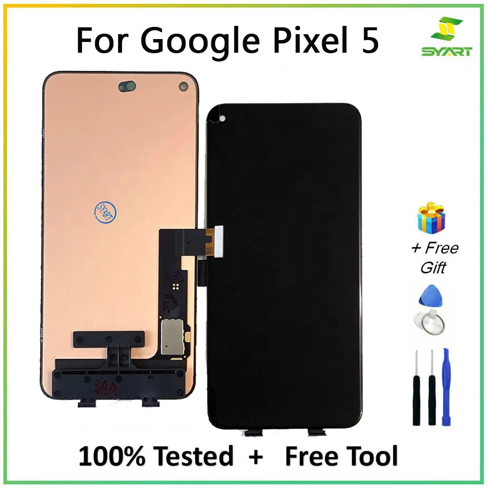 Pantalla LCD para Google Pixel 5, digitalizador t&aacute;ctil, reemplazo GD1YQ GTT9Q, herramientas gratuitas-0