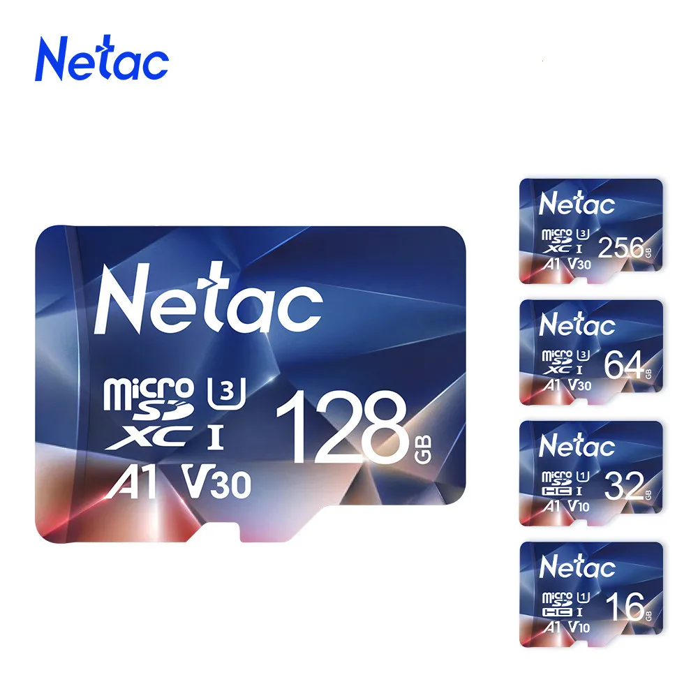 Netac Micro SD карта памяти Class10 TF Card 64 Гб 256 ГБ 512 128 оперативной 32 16 встроенной Макс 100