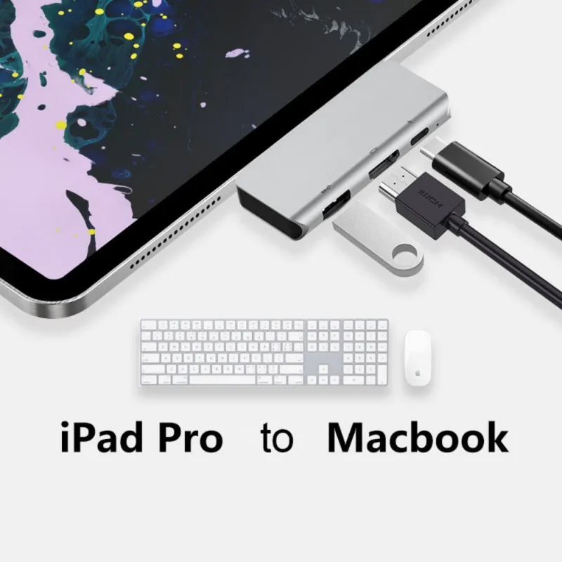 2020 Audio Hub Adapter For IPad Pro Type-C 3.5mm Charging Converter Cable Connector Ipad | Компьютеры и офис