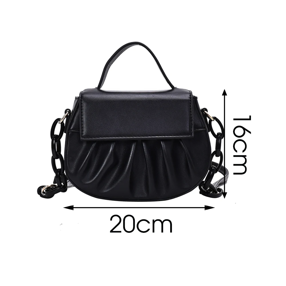 

2020 New Fashion French Fold Women Tote Handbag Female 2020 Korean Version Of The Shoulder bag Messenger Bag Solid Designer Bags