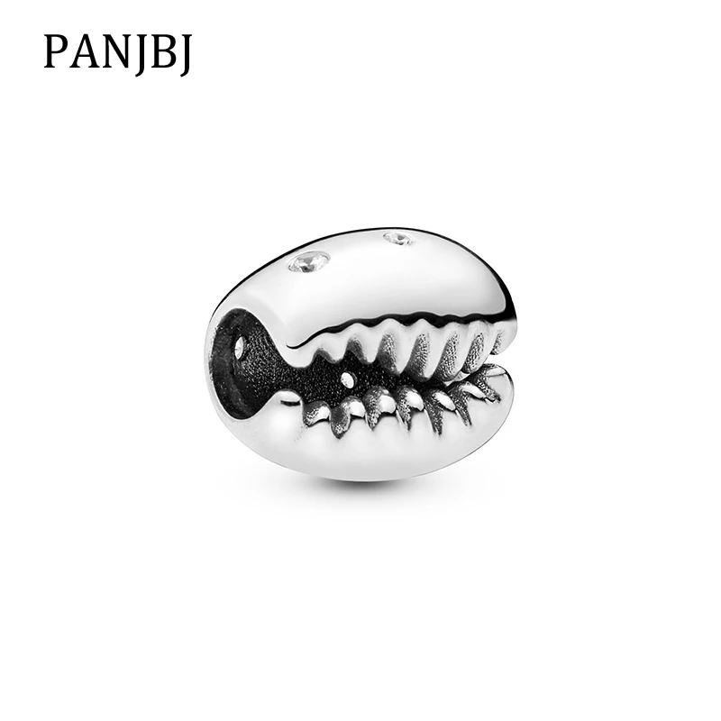 

Original Beads Charms Sparkling Coffee Bean Shell Charm Fit Bracelet Necklace DIY Women Jewelry