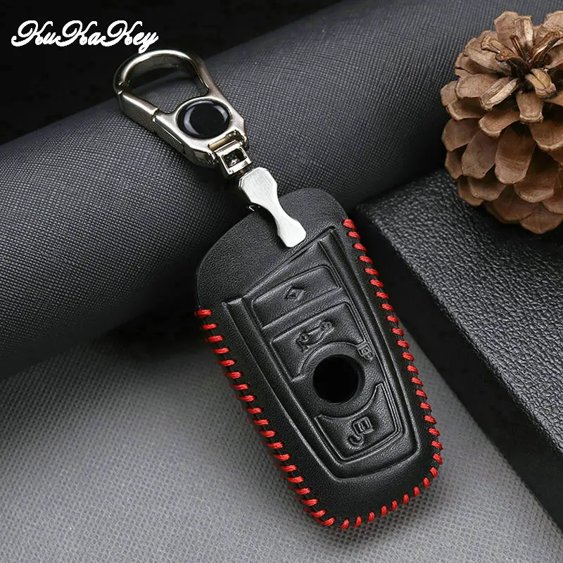Кожаный Автомобильный Брелок с защитный чехол для ключа BMW 520 525 F30 F10 F18 118i 320i 1 3 5 7