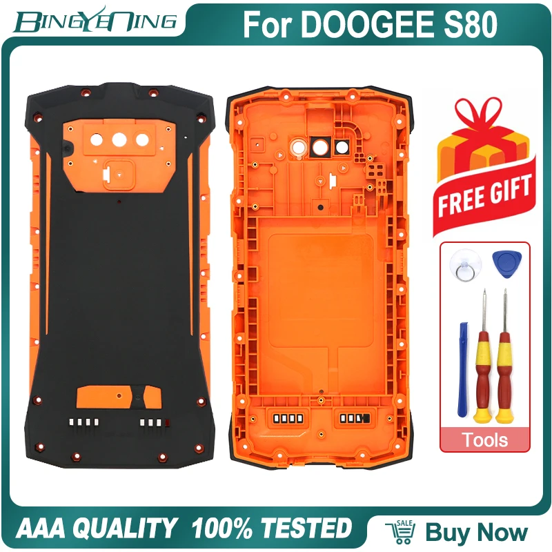 Новинка, чехол Для DOOGEE S80, задняя крышка для батареи, чехол для смартфона, запасные аксессуары, аксессуары для телефона