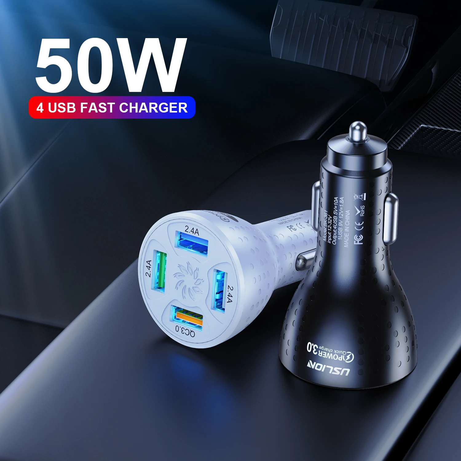 

USB-устройство для быстрой зарядки, 4 порта