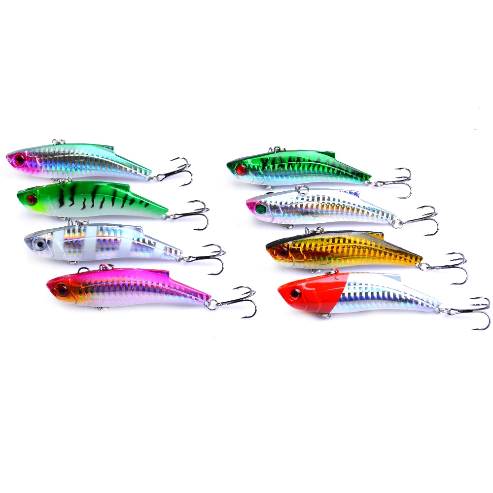 

New 8PCS 9cm 28g Hard Fishing Lure VIB Rattlin Hook Fishing Sinking Vibra Rattlin Hooktion Lures Pencil Baits