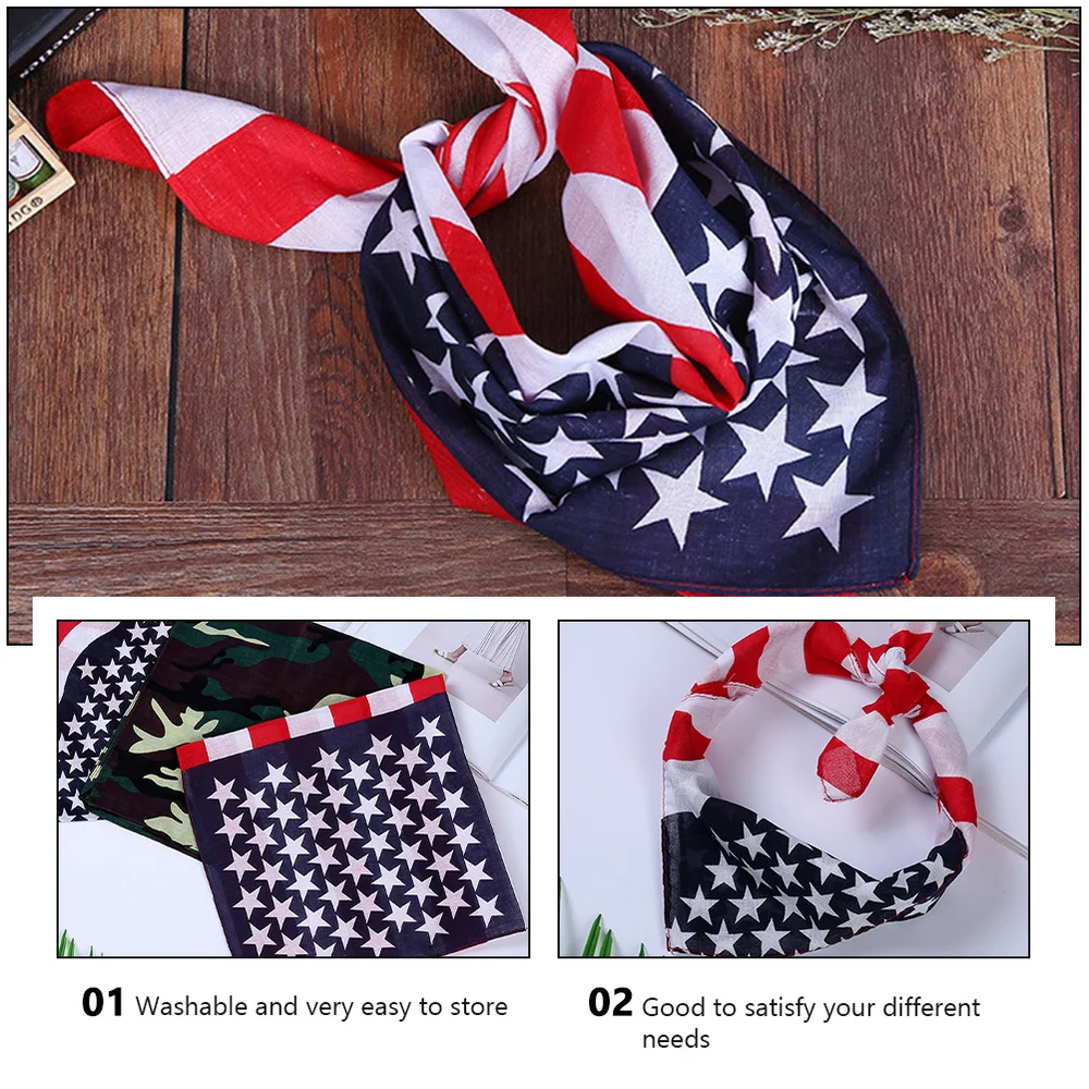 

13pcs USA Flag Headbands Creative Headband Hip-hop Headwear (Random Color)