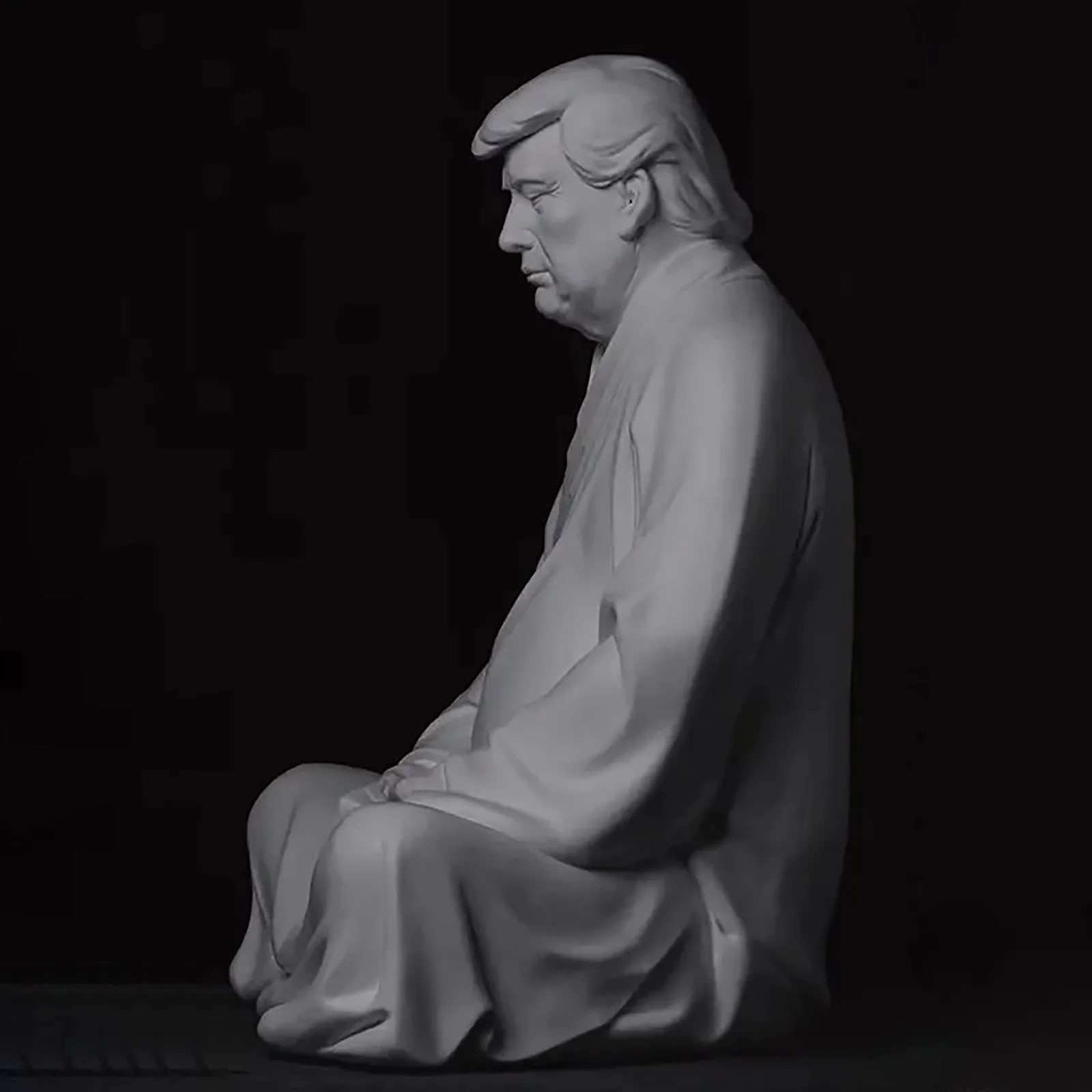Статуя Будды Трампа Дональда смолы Сделайте вашу компанию великолепной снова