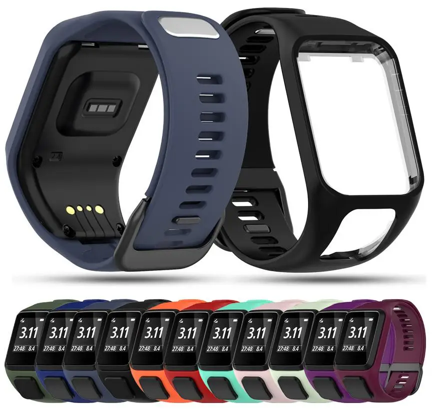 

Silicone Replacement Wrist Watch Band Strap For TomTom Runer 2/3/2 Cardio/Spark 3 Sport Watch For TomTom 2 3 Series
