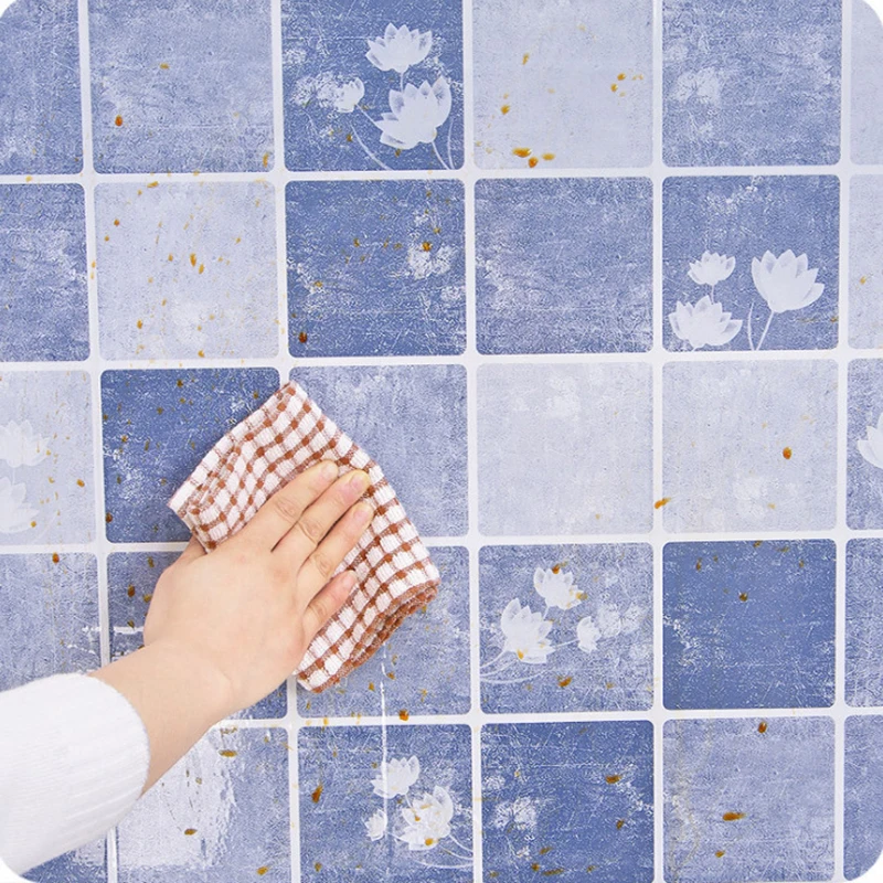 Плита масляная наклейка s ванная кухня и столовая Lnk синий свежий зеленый