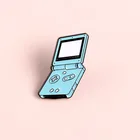 Ручной Модный синий квадратный значок gameboy, брошь в стиле панк, джинсы, отворот, персонализированные подарки для детей, значок Nintendo