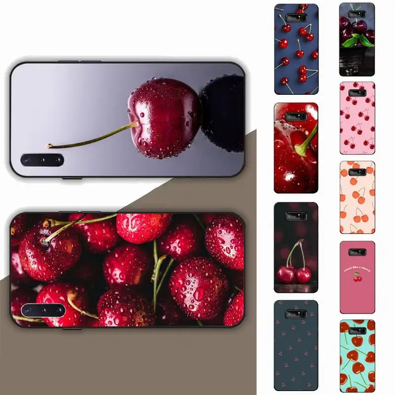 

Yinuoda Delicious Fruit Cherry Phone Case for Samsung Note 5 7 8 9 10 20 pro plus lite ultra A21 12 72