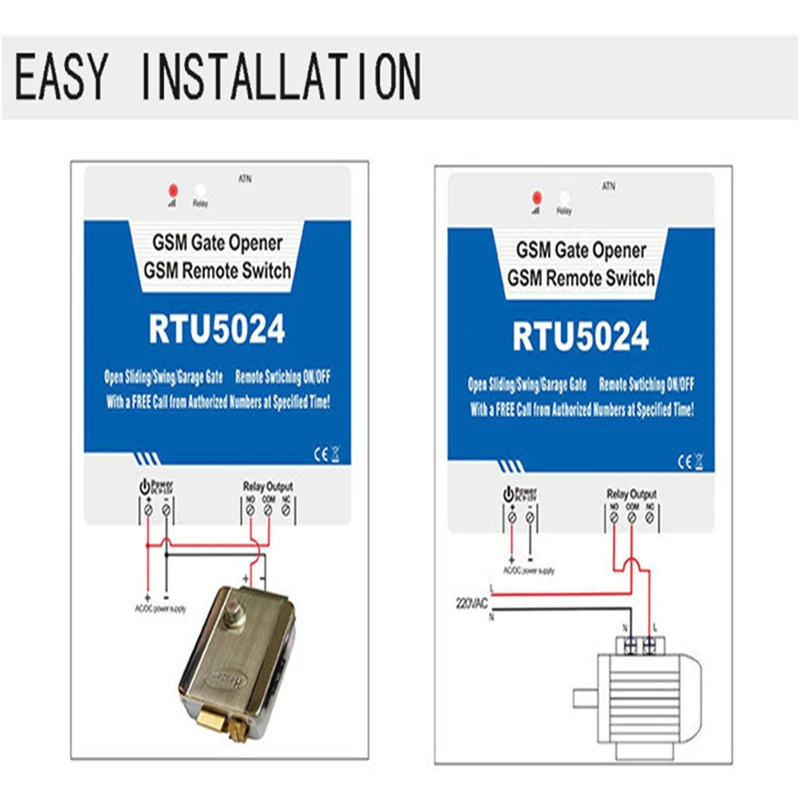 

GSM Gate Opener RTU5024 Remote Relay Switch Access Control Wireless Door Garage Swing Sliding Gate Opener Free Call App Support