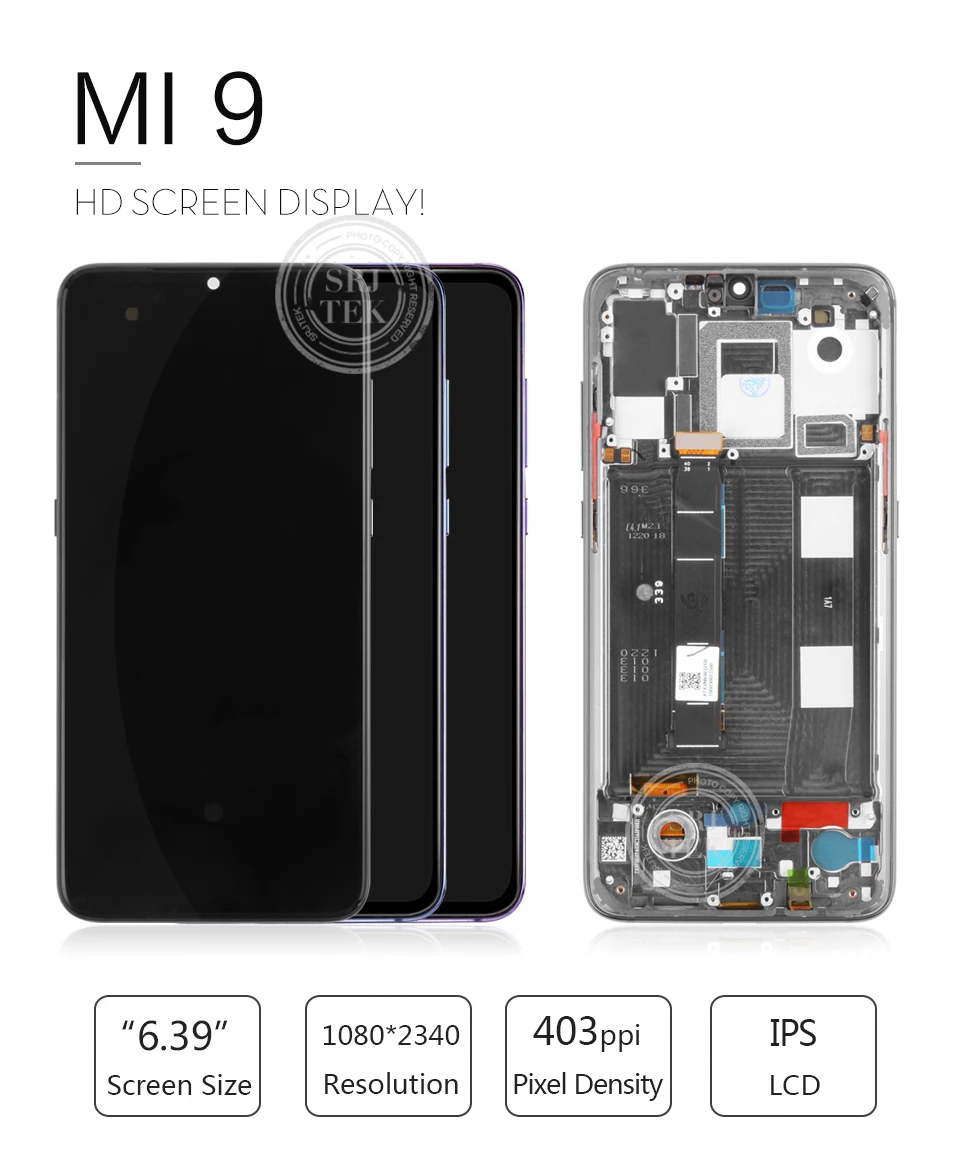 Ips для Xiaomi Mi 9 lcd сенсорный для Xiaomi Mi 9 экран дигитайзер сенсор для Xiaomi Mi 9 стекло для Xiaomi Mi 9 дисплей