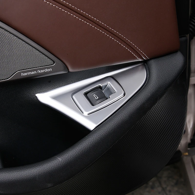 Хром задний багажник открытая рамка для переключателей крышка Накладка BMW 5 серии